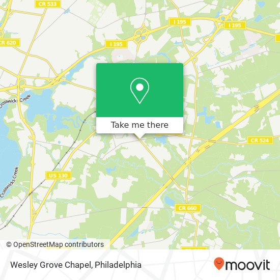 Wesley Grove Chapel map