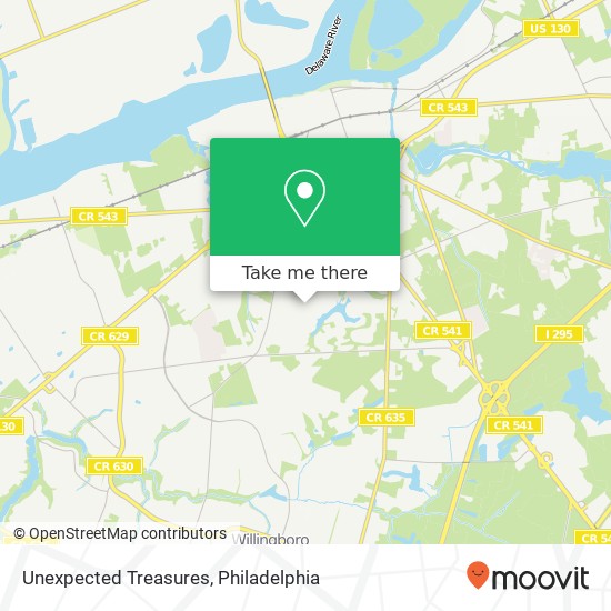 Unexpected Treasures map