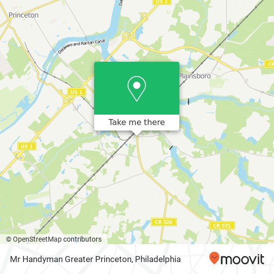 Mapa de Mr Handyman Greater Princeton