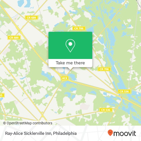 Mapa de Ray-Alice Sicklerville Inn