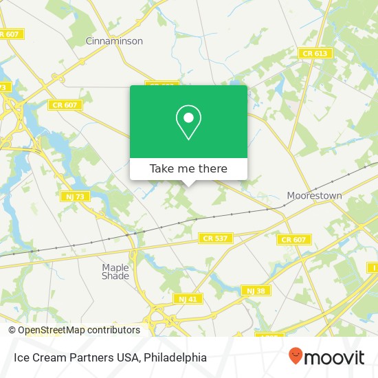 Ice Cream Partners USA map