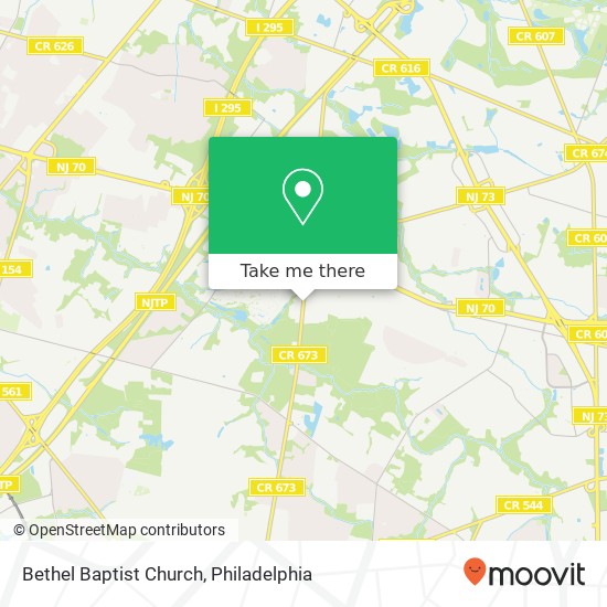 Mapa de Bethel Baptist Church