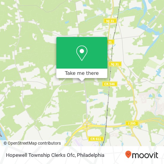 Mapa de Hopewell Township Clerks Ofc