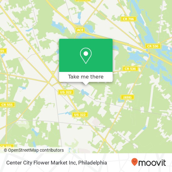 Center City Flower Market Inc map