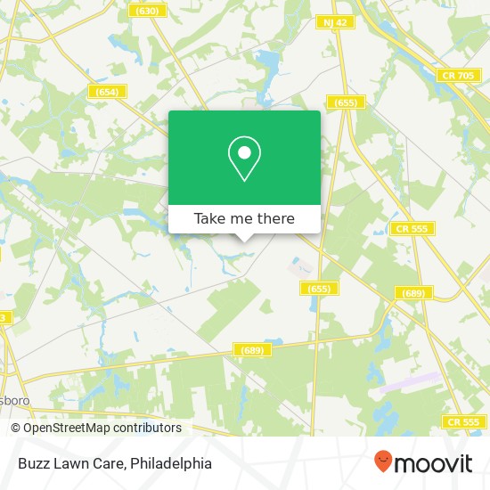 Buzz Lawn Care map