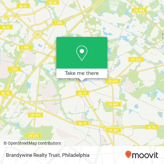 Brandywine Realty Trust map
