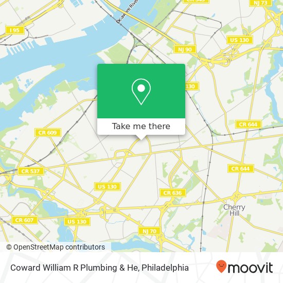 Mapa de Coward William R Plumbing & He