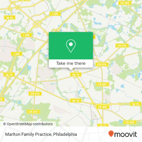 Mapa de Marlton Family Practice