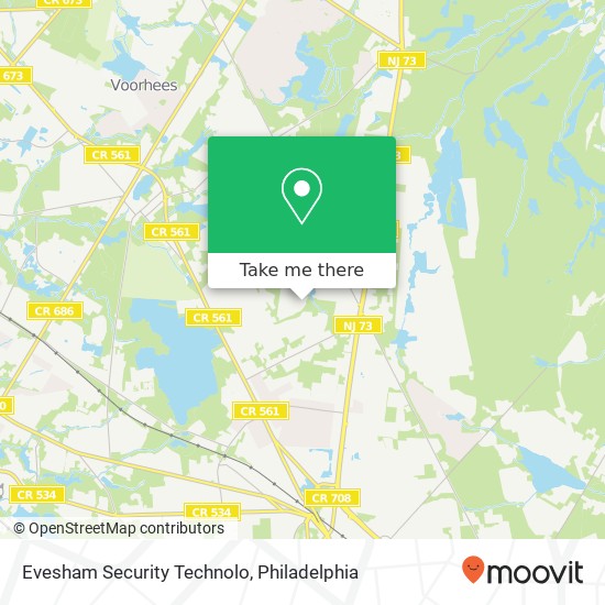 Evesham Security Technolo map