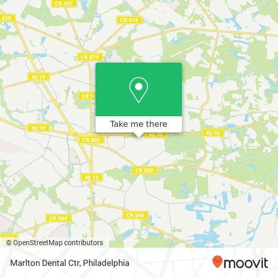 Marlton Dental Ctr map