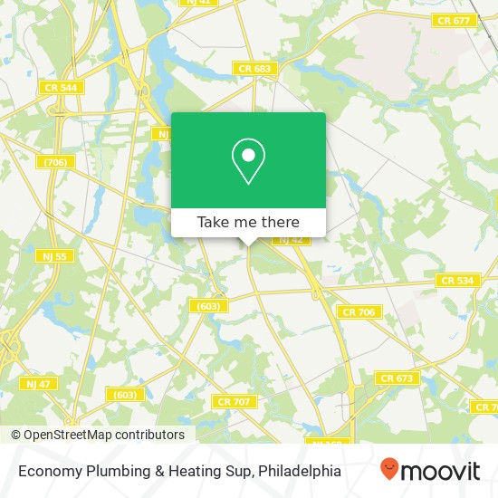 Mapa de Economy Plumbing & Heating Sup