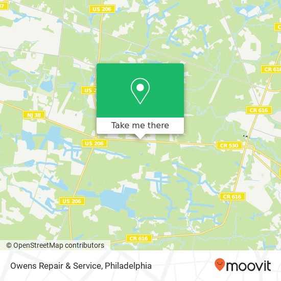 Owens Repair & Service map