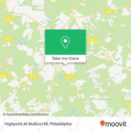 Mapa de Highpoint At Mullica Hill