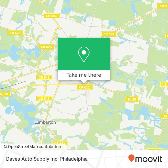 Daves Auto Supply Inc map