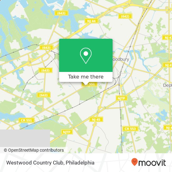 Westwood Country Club map