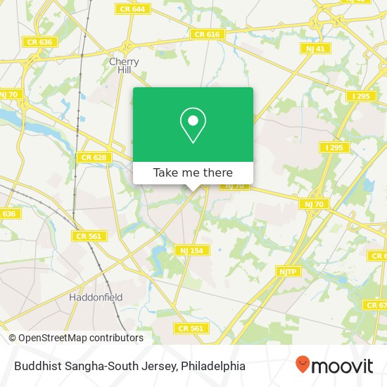 Buddhist Sangha-South Jersey map