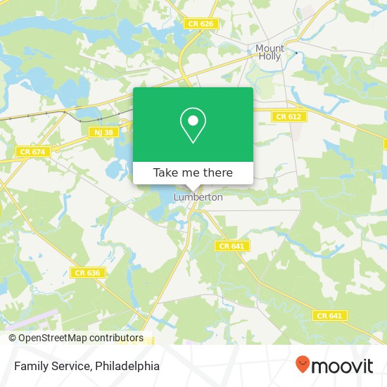Family Service map