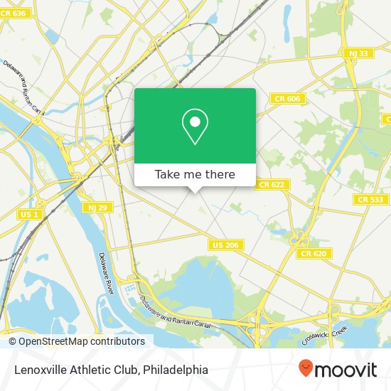 Lenoxville Athletic Club map