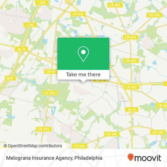 Melograna Insurance Agency map
