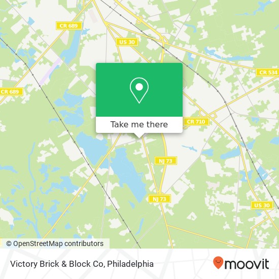 Mapa de Victory Brick & Block Co