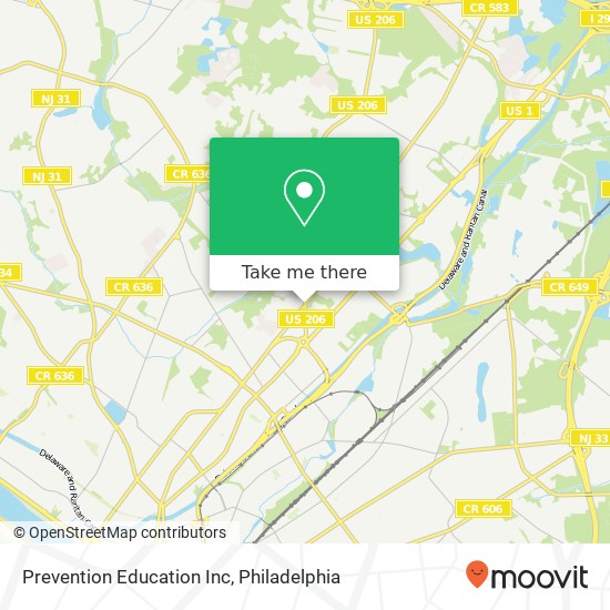 Prevention Education Inc map