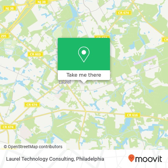 Laurel Technology Consulting map