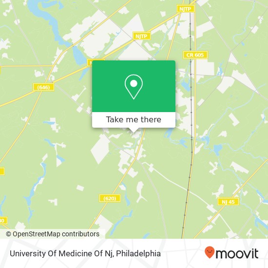 University Of Medicine Of Nj map