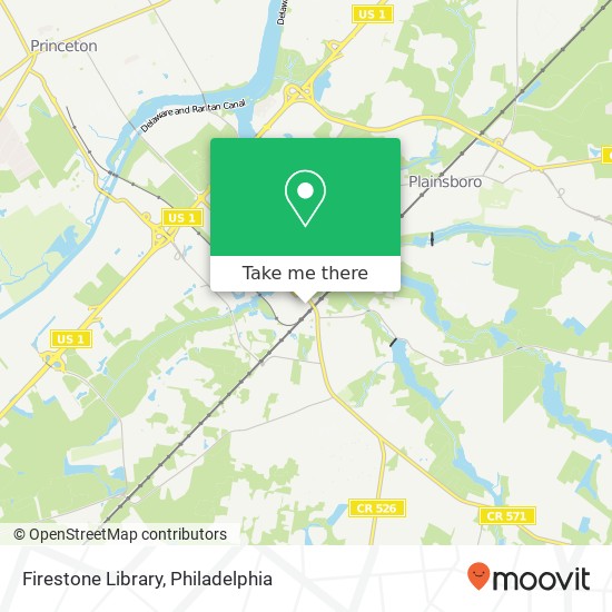 Mapa de Firestone Library