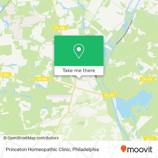 Mapa de Princeton Homeopathic Clinic