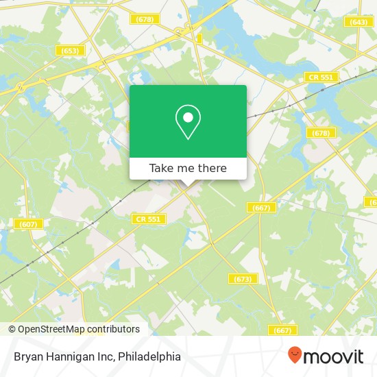 Bryan Hannigan Inc map