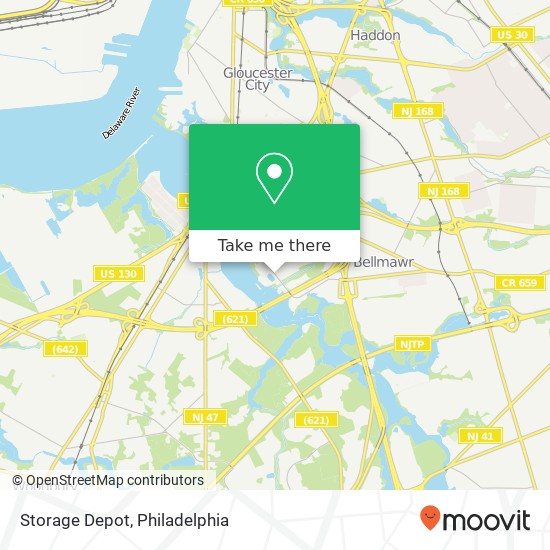 Storage Depot map