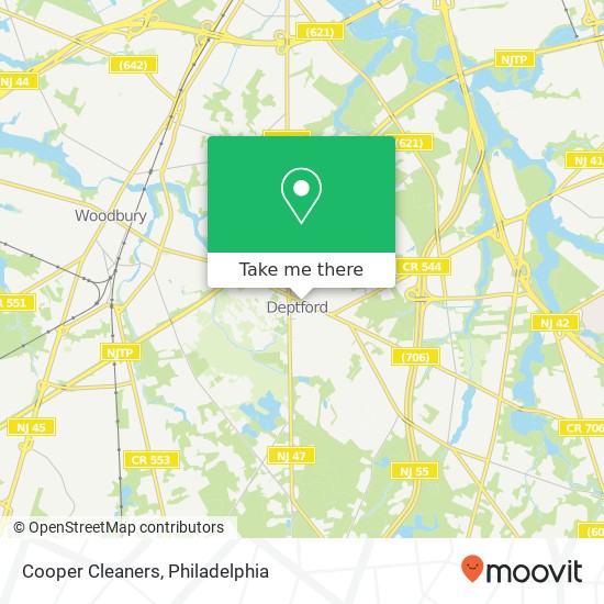 Cooper Cleaners map