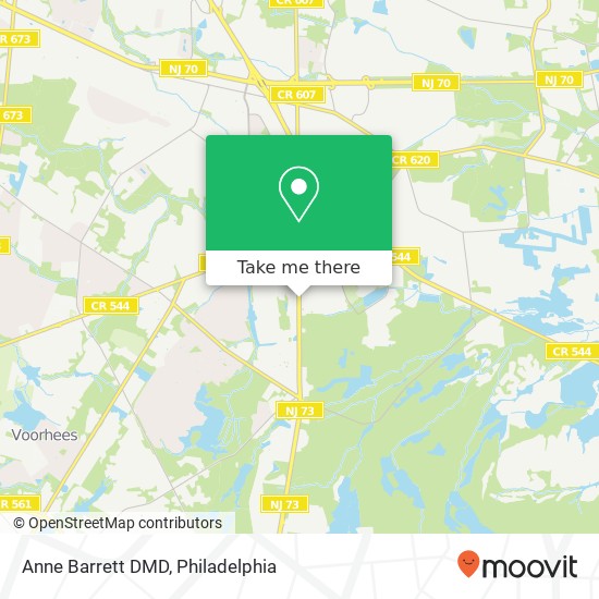 Anne Barrett DMD map