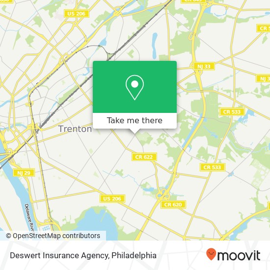 Mapa de Deswert Insurance Agency