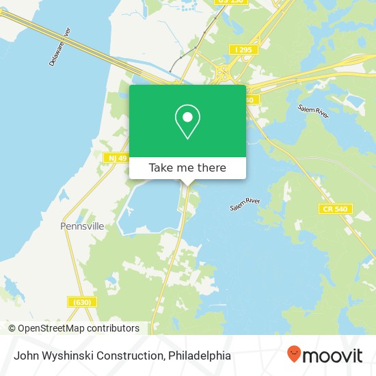 Mapa de John Wyshinski Construction