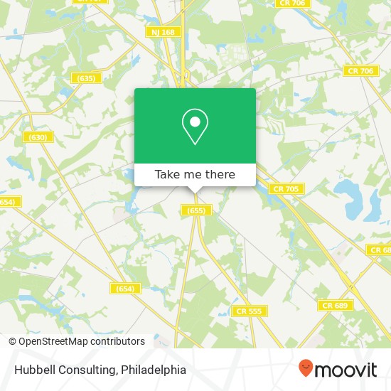 Hubbell Consulting map