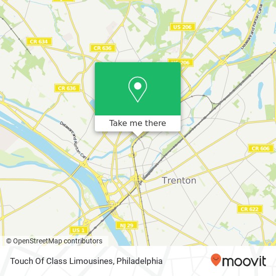Touch Of Class Limousines map