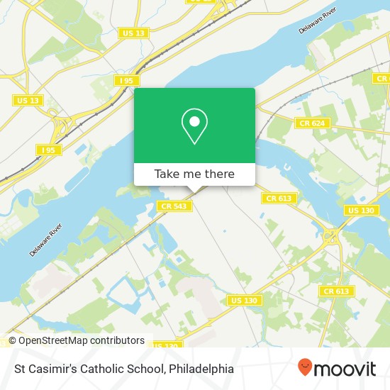 St Casimir's Catholic School map