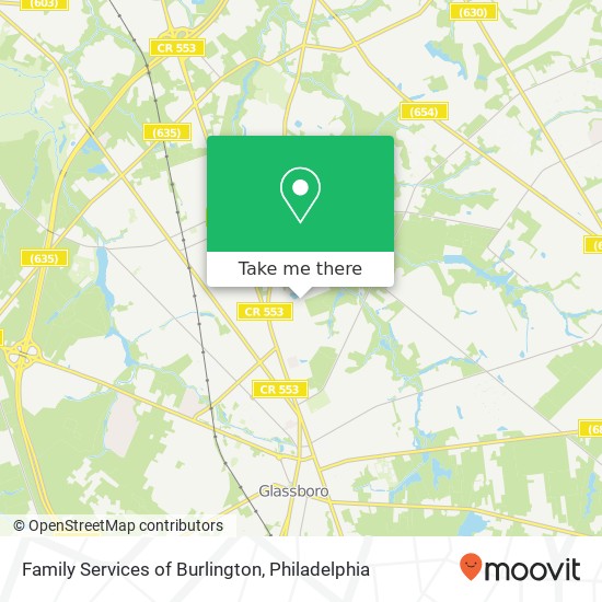 Mapa de Family Services of Burlington