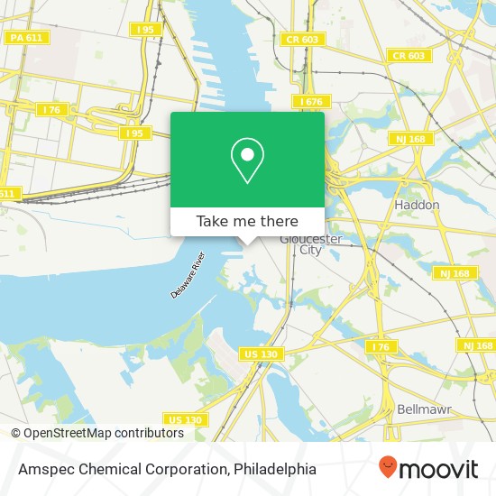 Amspec Chemical Corporation map