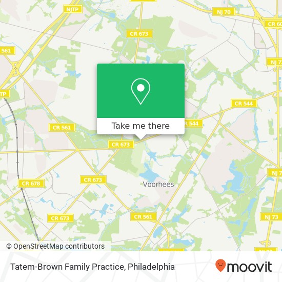 Tatem-Brown Family Practice map