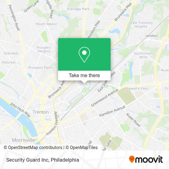 Security Guard Inc map