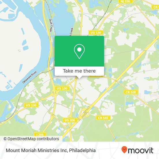 Mapa de Mount Moriah Ministries Inc