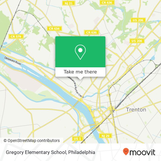 Mapa de Gregory Elementary School