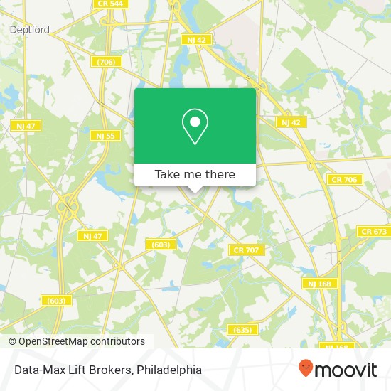 Mapa de Data-Max Lift Brokers