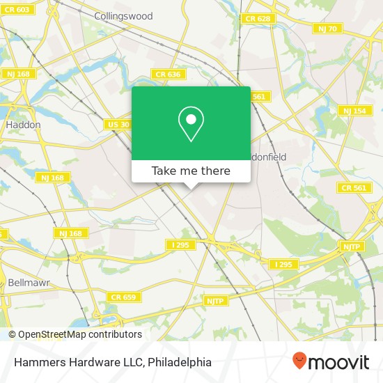 Mapa de Hammers Hardware LLC