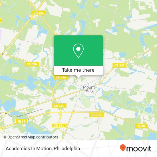 Academics In Motion map