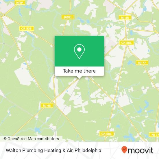 Mapa de Walton Plumbing Heating & Air