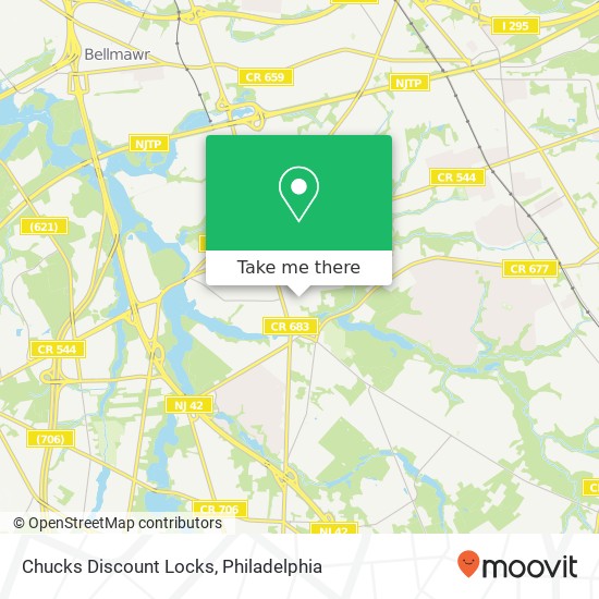 Chucks Discount Locks map