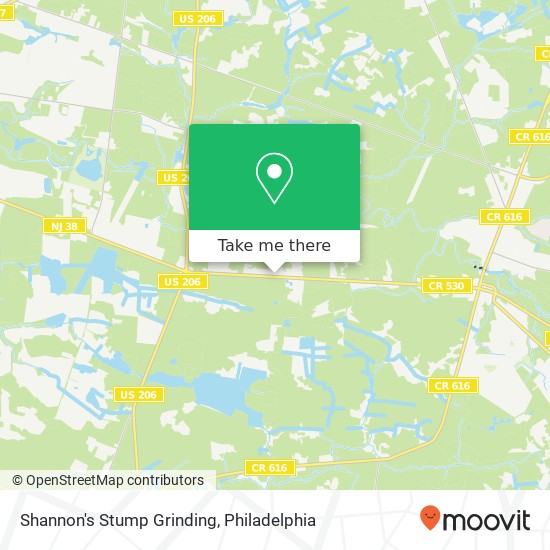 Shannon's Stump Grinding map